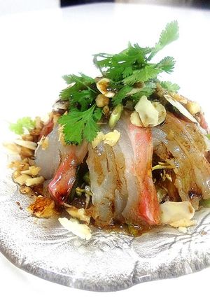 真鯛とナッツのカルパッチョ-レシピのメイン写真