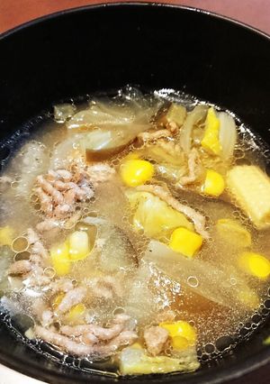 適当!茄子とひき肉グツグツスープ-レシピのメイン写真