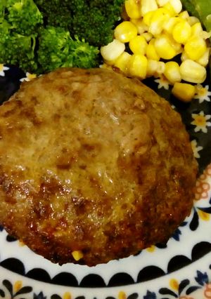 付け合せも一緒に！昔っからのハンバーグ-レシピのメイン写真