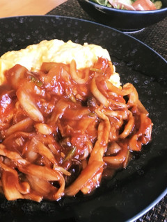 おうちでカフェ風♪きのこデミオムライス-レシピのメイン写真