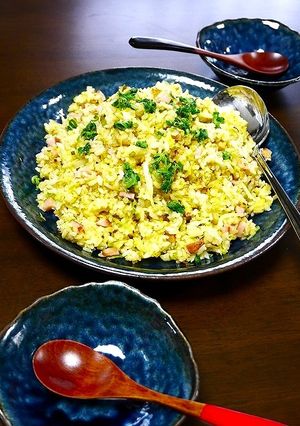 簡単！葱油にんにく油☆キャベツ炒飯-レシピのメイン写真