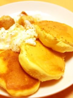 《ふんわり作るコツまとめ》パンケーキ⁎∗-レシピのメイン写真