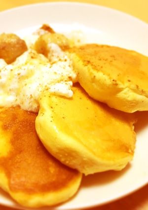 《ふんわり作るコツまとめ》パンケーキ⁎∗-レシピのメイン写真