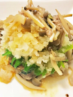 ☆小松菜入り和風ハンバーグ☆-レシピのメイン写真