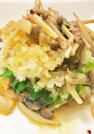 ☆小松菜入り和風ハンバーグ☆-レシピのメイン写真