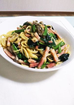 旬な野菜で❤ほうれん草とベーコンのパスタ-レシピのメイン写真