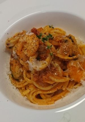 魚介のトマトソース リングイネ-レシピのメイン写真