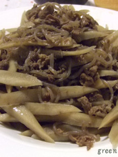 牛肉とごぼうと糸こんのうま煮♪-レシピのメイン写真