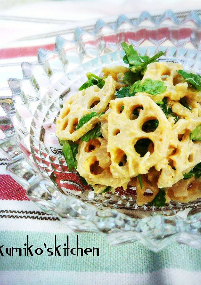 シャキシャキ蓮根とパセリの和風サラダ-レシピのメイン写真