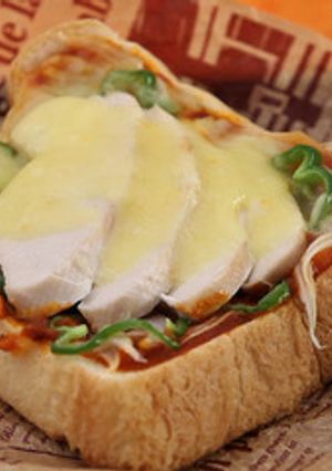 鶏ハムのピザトースト-レシピのメイン写真