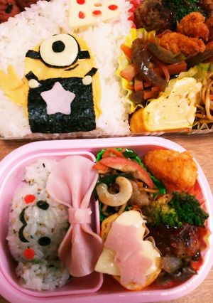 今日キャラ弁3/19ｼﾅﾓﾛｰﾙﾐﾆｵﾝ-レシピのメイン写真