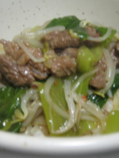 牛肉とチンゲン菜の中華丼-レシピのメイン写真