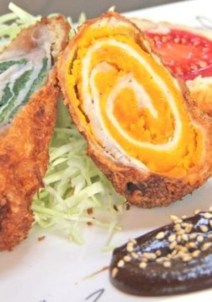 切ってビックリ野菜のミルフィーユ巻フライ-レシピのメイン写真