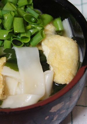 幅広きしめん-レシピのメイン写真