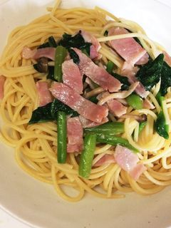 ほうれん草とベーコンのバター醤油パスタ-レシピのメイン写真