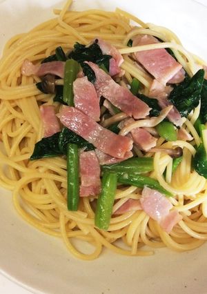 ほうれん草とベーコンのバター醤油パスタ-レシピのメイン写真