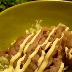 รูปของ お酢を使った豚のサッパリ生姜味噌焼き