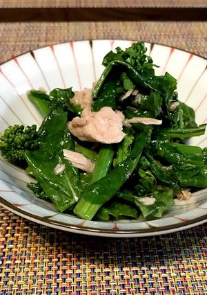 レンジで簡単お弁当にも 菜の花のツナ和え-レシピのメイン写真