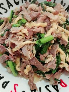 豚肉、小松菜、油揚げの液みそで甘辛-レシピのメイン写真