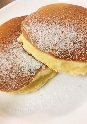 HMでふわふわスフレホットケーキ-レシピのメイン写真
