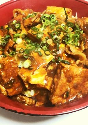 簡単!厚揚げ麻婆丼-レシピのメイン写真
