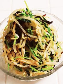 レンチン簡単!豆苗ともやしのナムル-レシピのメイン写真