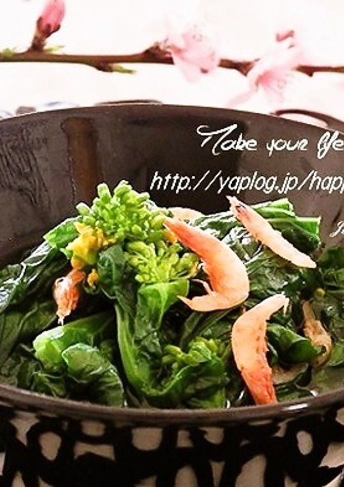 菜の花と桜えびの白だしさっと煮-レシピのメイン写真