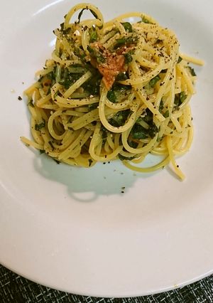 大葉と梅・和風パスタ-レシピのメイン写真