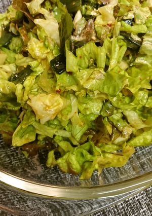 レタスとわかめのキムチサラダ-レシピのメイン写真