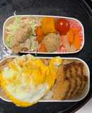 レンジ簡単洋風味噌デミ味オムライス弁当