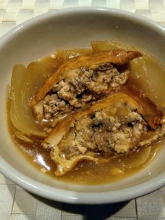 おばあちゃんの味✿厚揚げの肉詰め煮✿-レシピのメイン写真