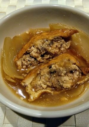 おばあちゃんの味✿厚揚げの肉詰め煮✿-レシピのメイン写真