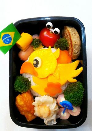 チョコボ　お弁当　FF-レシピのメイン写真