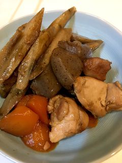 便秘解消!ごぼうとこんにゃくの炒め煮-レシピのメイン写真
