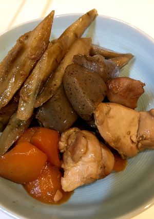 便秘解消！ごぼうとこんにゃくの炒め煮-レシピのメイン写真