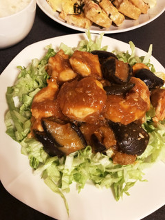 簡単!鶏胸肉チリソース茄子も一緒-レシピのメイン写真