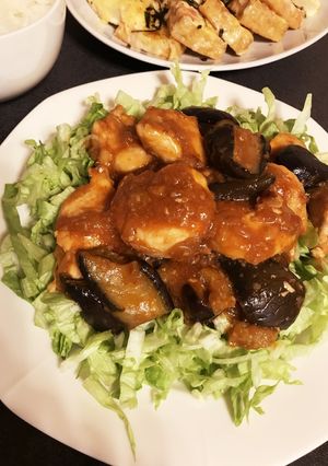 簡単！鶏胸肉チリソース茄子も一緒-レシピのメイン写真