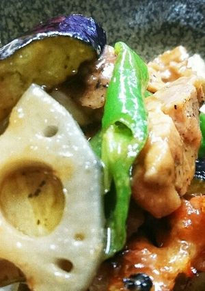 簡単鶏もも肉と野菜の味噌炒め-レシピのメイン写真