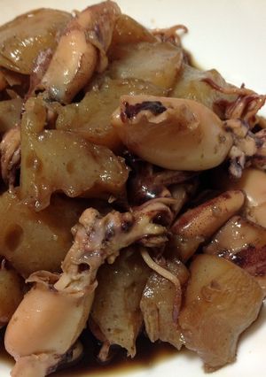 小イカとコンニャクの煮物-レシピのメイン写真