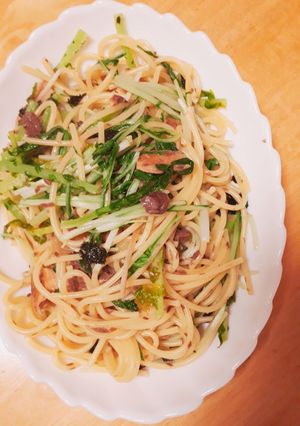 ぶり大根リメイクパスタ　あら煮でも♡-レシピのメイン写真