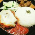 とろとろチーズのトマトハンバーグ