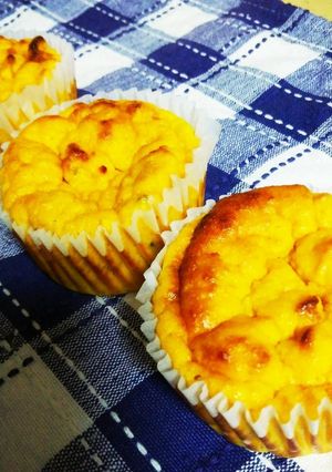 糖質制限！おからかぼちゃカップケーキ-レシピのメイン写真