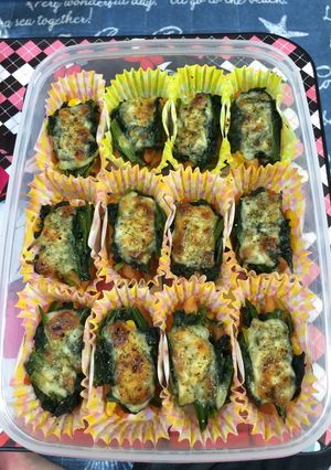 ほうれん草チーズ焼き☆冷凍ok弁当作り置-レシピのメイン写真