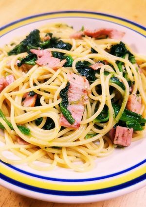 ほうれん草ベーコンの和風バター醤油パスタ-レシピのメイン写真