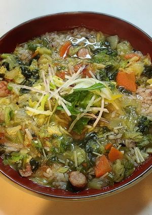 簡単！低脂質◎雑穀米と野菜のスープごはん-レシピのメイン写真