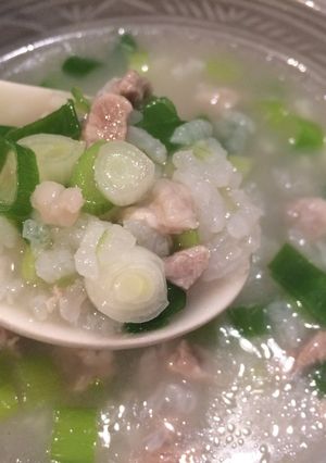 とろとろ☆豚肉とネギのおかゆ-レシピのメイン写真
