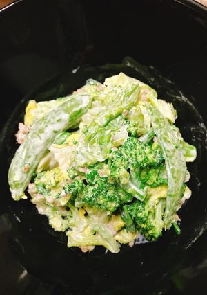 春の定番!春キャベツとひき肉の新緑サラダ-レシピのメイン写真