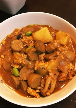 【腸活】ゴボウたっぷりカレー-レシピのメイン写真