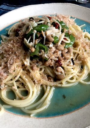 コクが絡む♫納豆和風パスタ-レシピのメイン写真