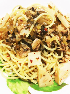 高菜と筍のパスタ!-レシピのメイン写真